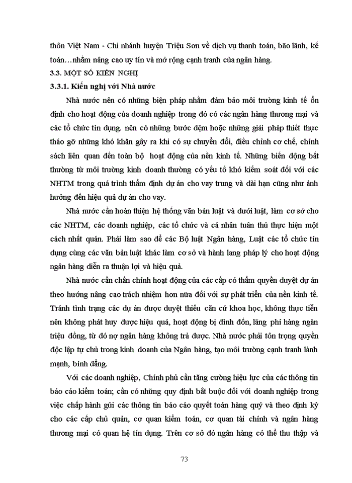 image for page Giải pháp nâng cao chất lượng cho vay trung và dài hạn tại ngân hàng nông nghiệp và phát triển nông thôn việt nam – chi nhánh huyện triệu sơn, tỉnh thanh hóa 2017