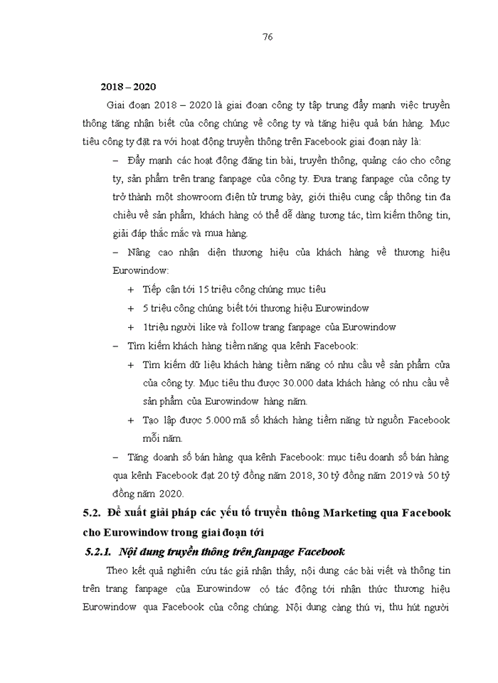 image for page Tác động của truyền thông qua facebook đến nhận biết thương hiệu cửa eurowindow của khách hàng cá nhân 2018