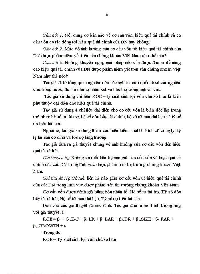 image for page Ảnh hưởng của cơ cấu vốn đến hiệu quả tài chính của các doanh nghiệp ngành dược phẩm niêm yết trên thị trường chứng khoán việt nam 2018