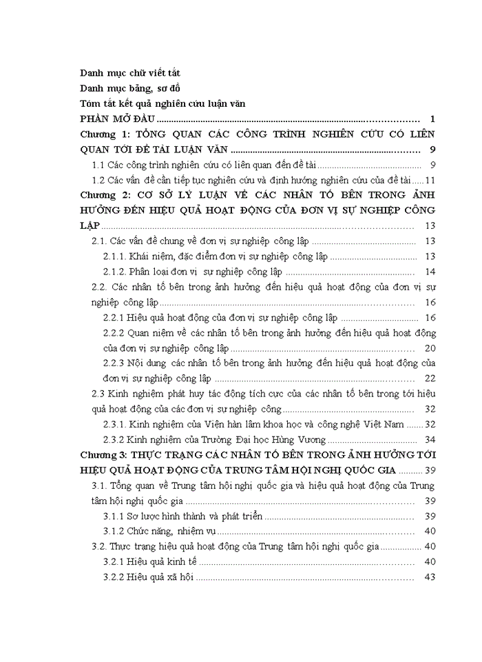 image for page Nghiên cứu các nhân tố bên trong ảnh hưởng đến hiệu quả hoạt động của trung tâm hội nghị quốc gia 2017