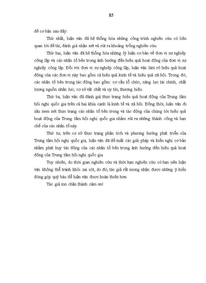 image for page Nghiên cứu các nhân tố bên trong ảnh hưởng đến hiệu quả hoạt động của trung tâm hội nghị quốc gia 2017