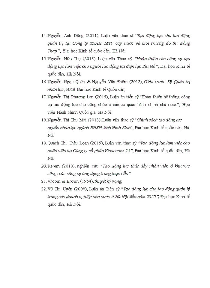 image for page Công cụ tạo động lực cho lao động tại công ty tnhh một thành viên môi trường và công trình đô thị hưng yên 2018