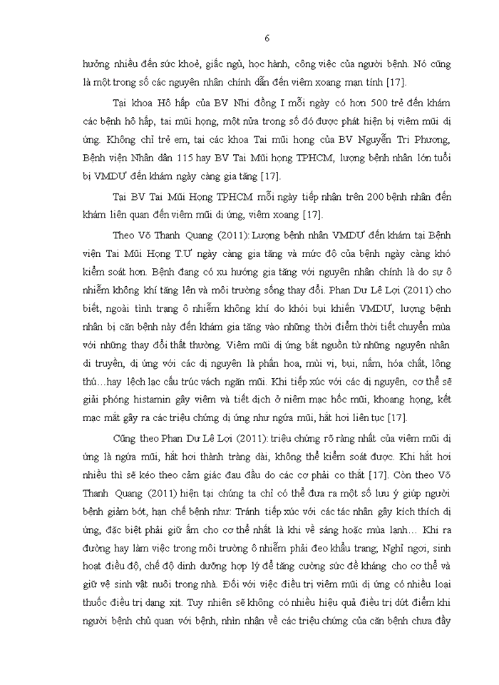 image for page Thực trạng viêm mũi dị ứng của công nhân công ty dệt may hoàng thị loan và hiệu quả một số giải pháp can thiệp năm 2016-2017