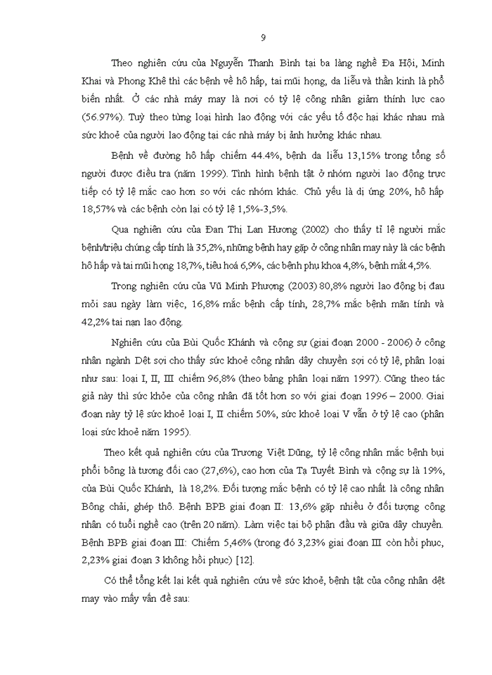 image for page Thực trạng viêm mũi dị ứng của công nhân công ty dệt may hoàng thị loan và hiệu quả một số giải pháp can thiệp năm 2016-2017