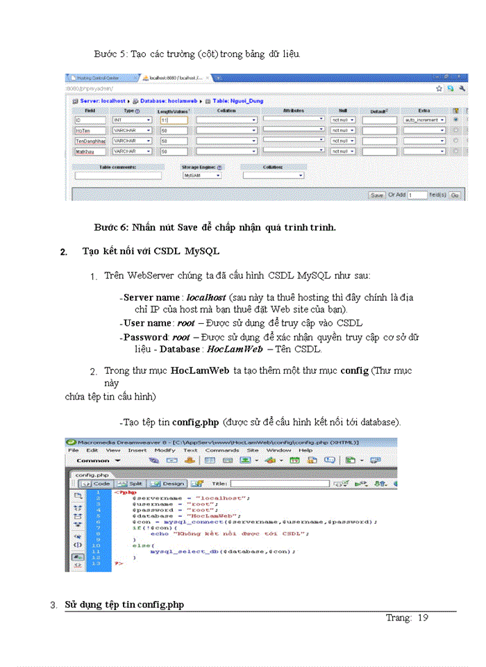 image for page Thiết kế website động bằng php