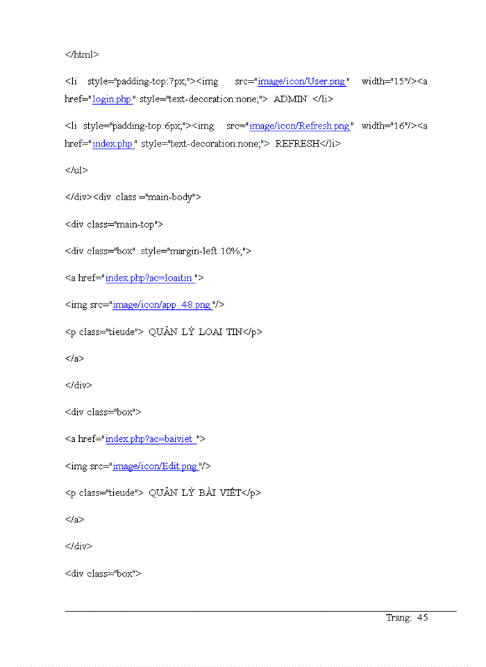 image for page Thiết kế website động bằng php