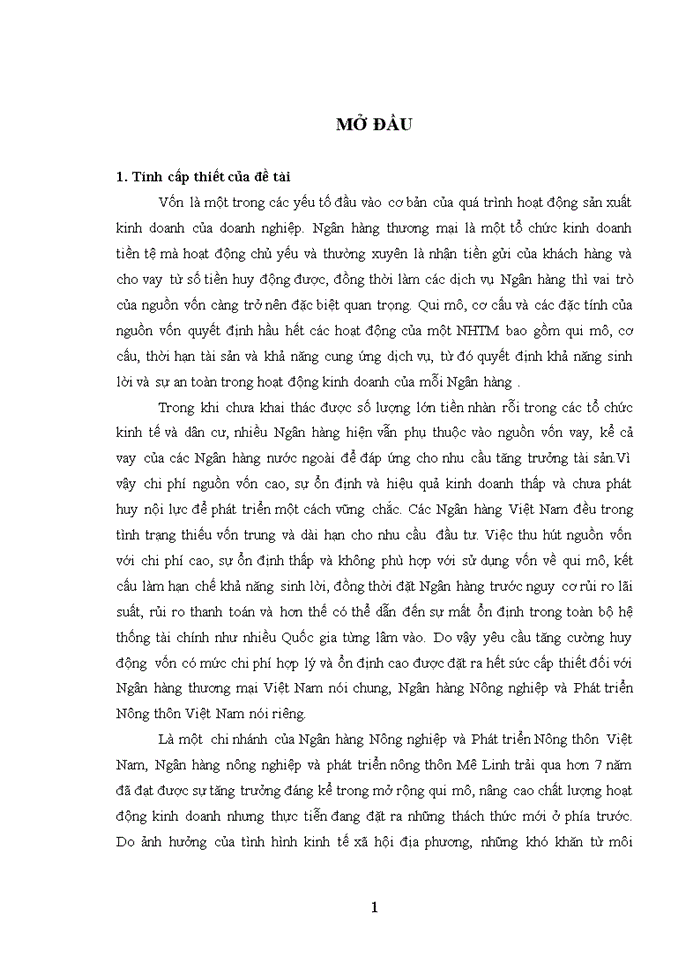 image for page Tăng cường huy động vốn tại nhno&ptnt việt nam – chi nhánh mê linh, hà nội