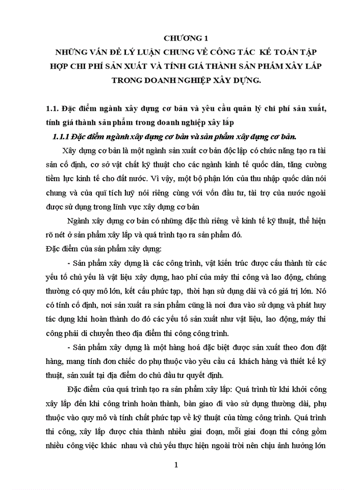 image for page Kế toán tập hợp chi phí sản xuất và tính giá thành sản phẩm xây lắp tại công ty cổ phần sông đà 1.01