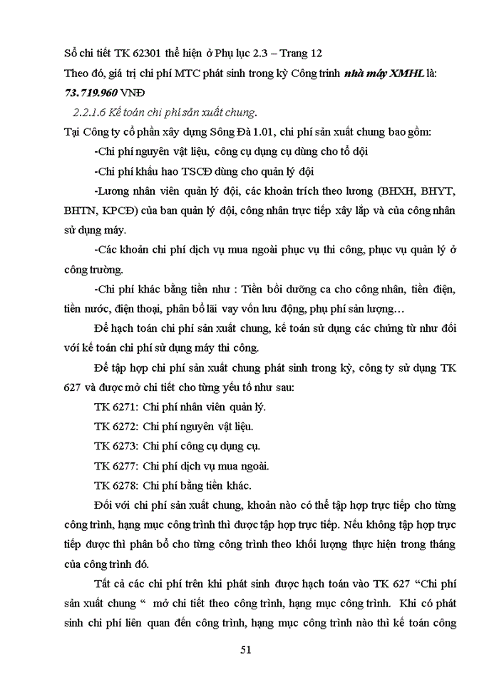 image for page Kế toán tập hợp chi phí sản xuất và tính giá thành sản phẩm xây lắp tại công ty cổ phần sông đà 1.01