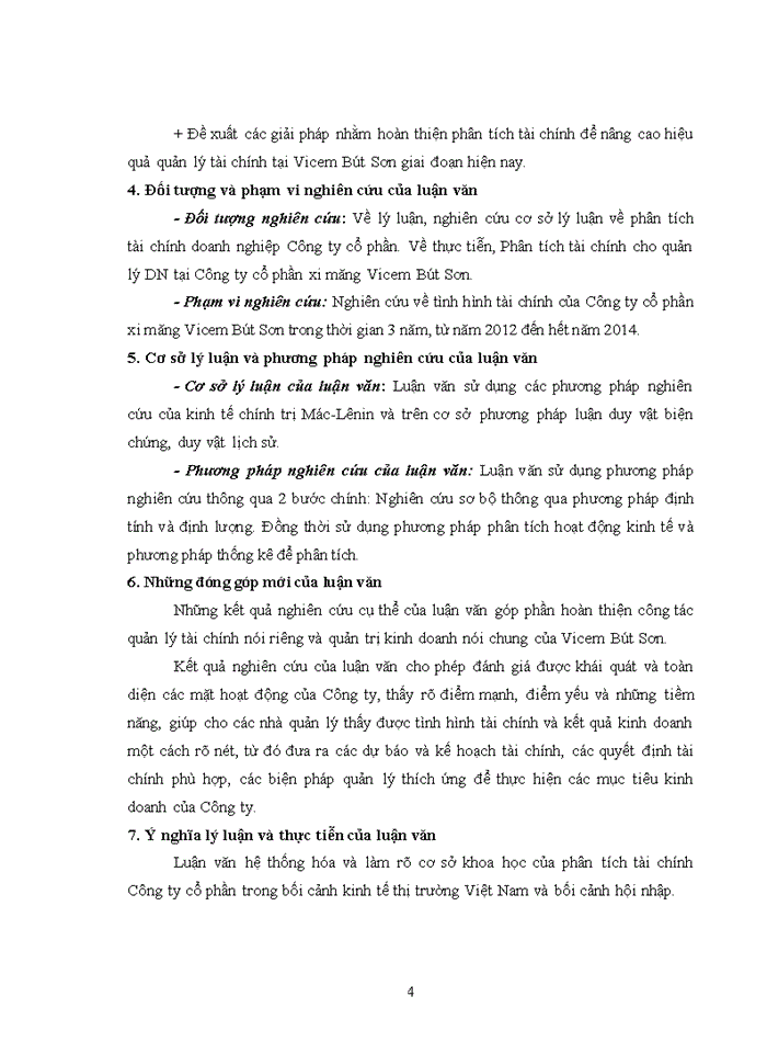 image for page Phân tích tài chính tại công ty cổ phần xi măng vicem bút sơn