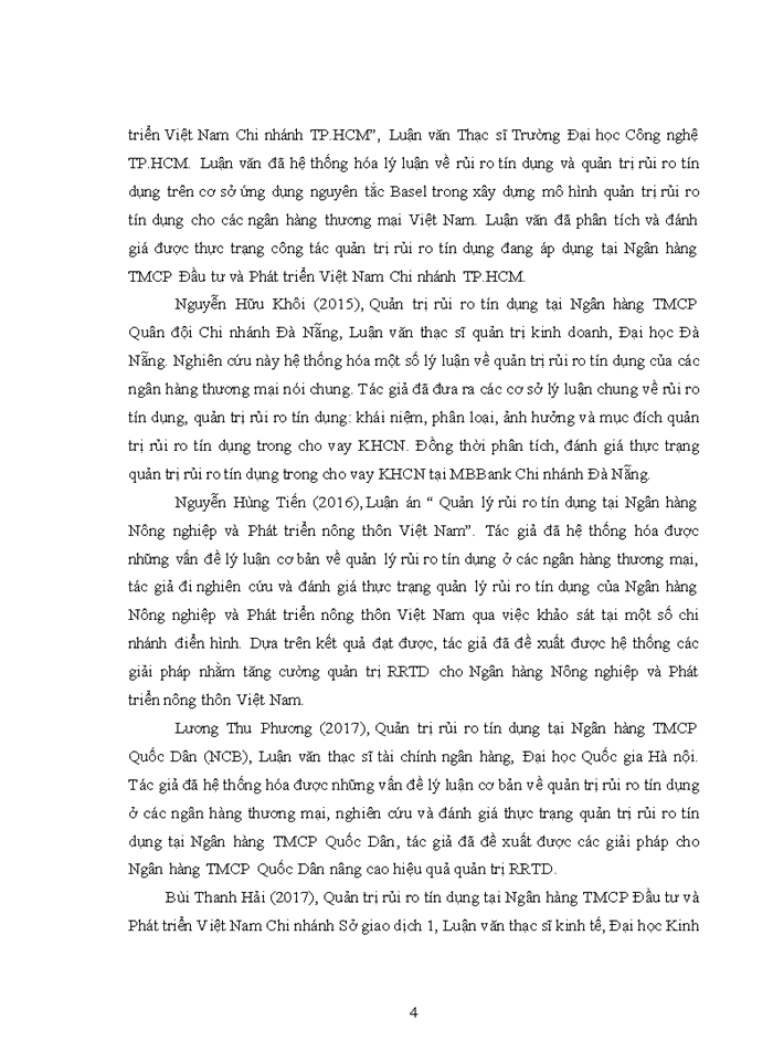 image for page Quản trị rủi ro tín dụng tại ngân hàng thương mại cổ phần đầu tư và phát triển việt nam - chi nhánh chương dương