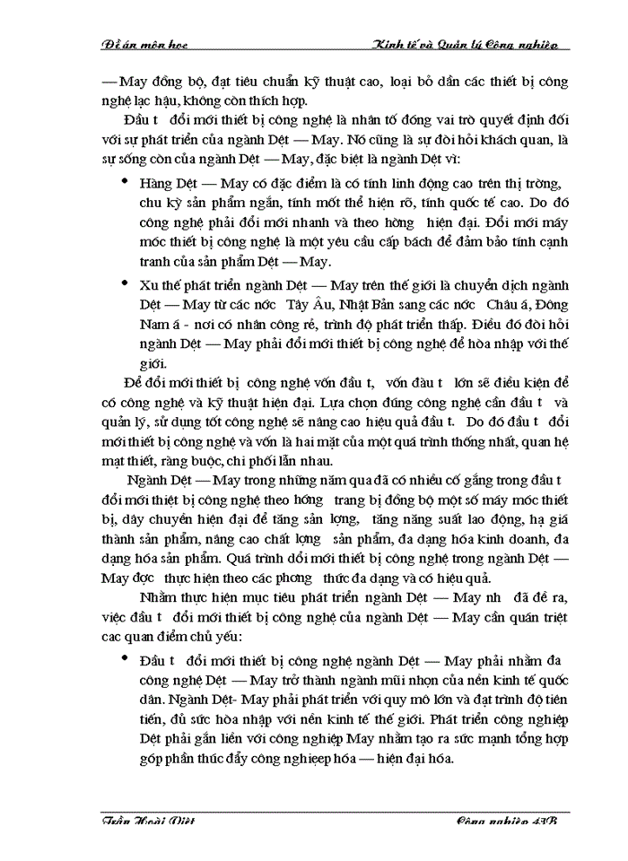 image for page Ngành Dệt May Việt Nam trên con đường hội nhập