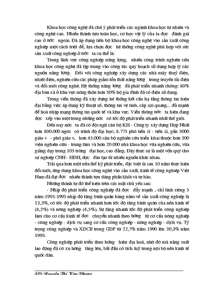 image for page Vai trò của khoa học công nghệ đối với sự phát triển công nghiệp việt nam