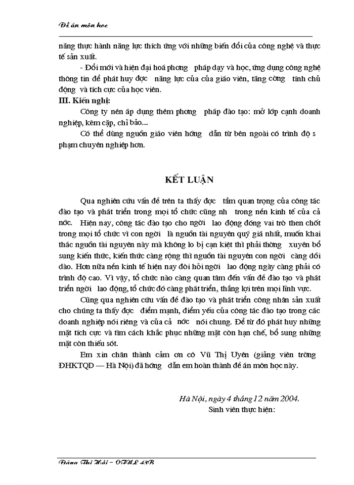 image for page Hoàn thiện cụng tỏc đào tạo và phỏt triển cho cụng nhừn sản xuất tại cụng ty Lắp mỏy và Xừy dựng số 1 Hà Nội