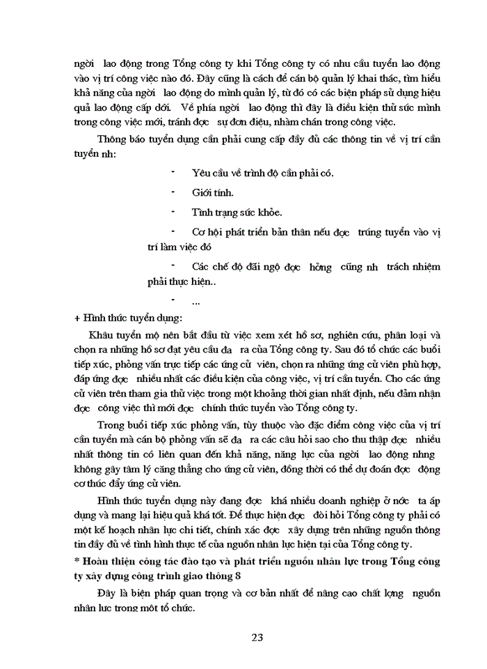 image for page Chất lượng nhân lực của Tổng công ty xay dựng công trình giao thông 8, Nguyên nhân và hướng biện pháp nâng cao