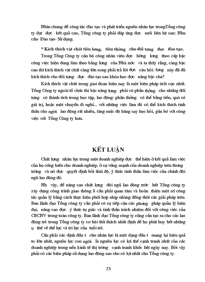 image for page Chất lượng nhân lực của Tổng công ty xay dựng công trình giao thông 8, Nguyên nhân và hướng biện pháp nâng cao