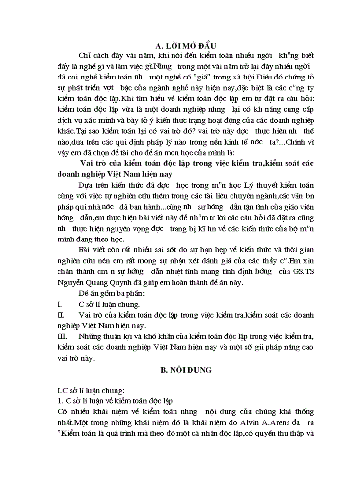 image for page Vai trò của kiểm toán độc lập trong việc kiểm tra,kiểm soát các doanh nghiệp Việt Nam hiện nay