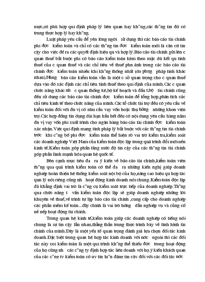 image for page Vai trò của kiểm toán độc lập trong việc kiểm tra,kiểm soát các doanh nghiệp Việt Nam hiện nay