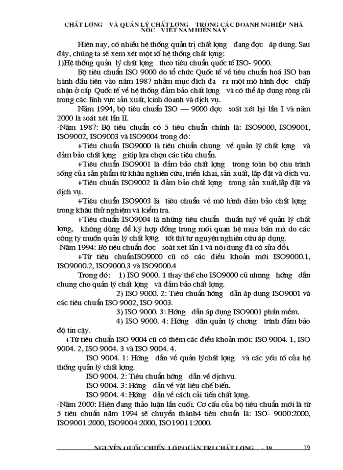image for page Chất lượng và quản lý chất lượng trong các doanh nghiệp  nhà nườc việt nam hiện nay