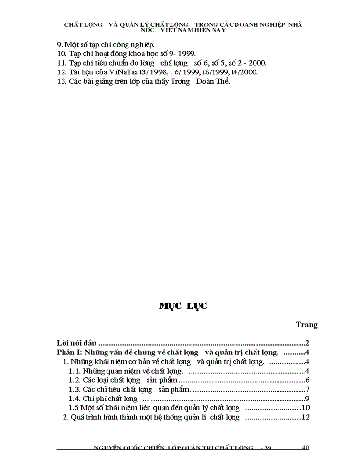 image for page Chất lượng và quản lý chất lượng trong các doanh nghiệp  nhà nườc việt nam hiện nay