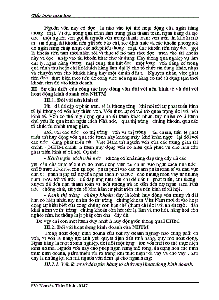 image for page Nghiệp vụ huy động vốn của ngân hàng thương mại