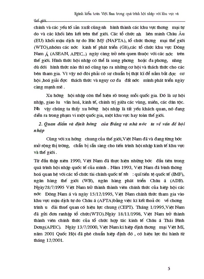 image for page Ngành kiểm toán Việt Nam trong quá trình hội nhập với khu vực và thế giới
