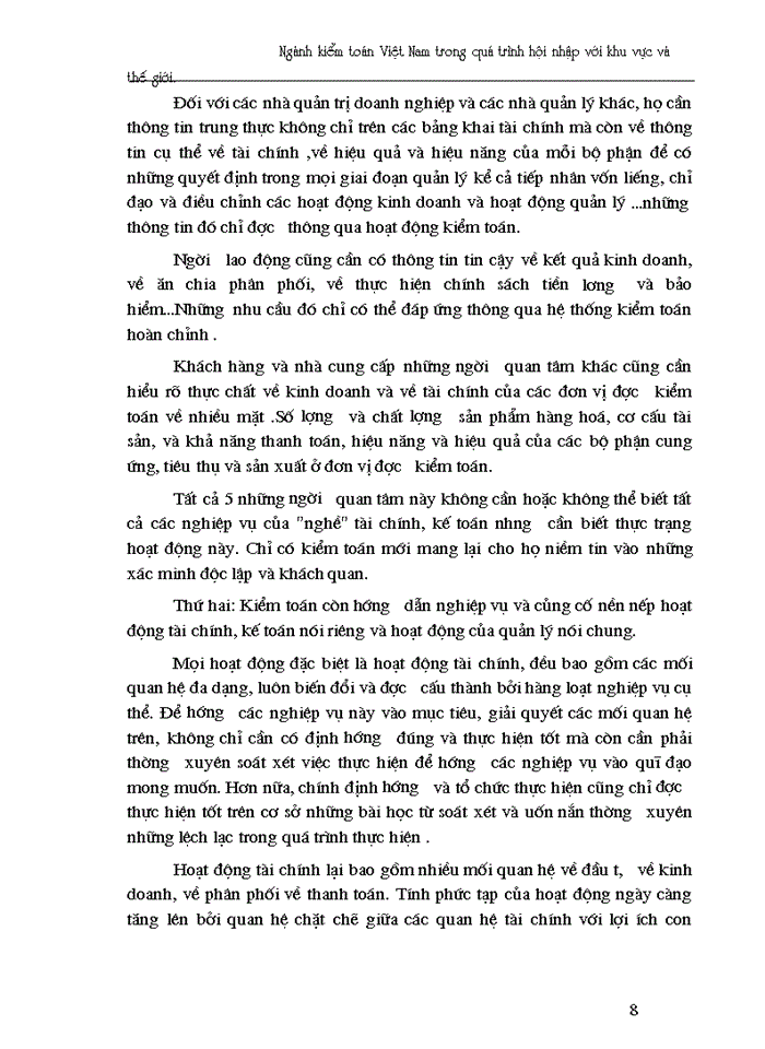 image for page Ngành kiểm toán Việt Nam trong quá trình hội nhập với khu vực và thế giới