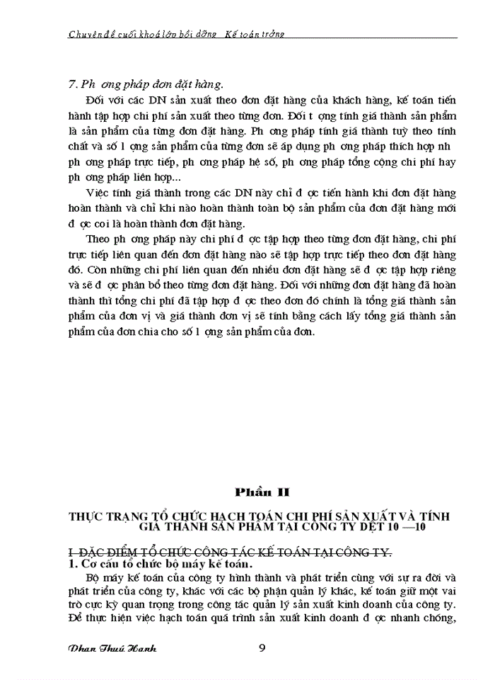 image for page Tổ chức hạch toán chi phí sản xuất và tính giá thành sản phẩm