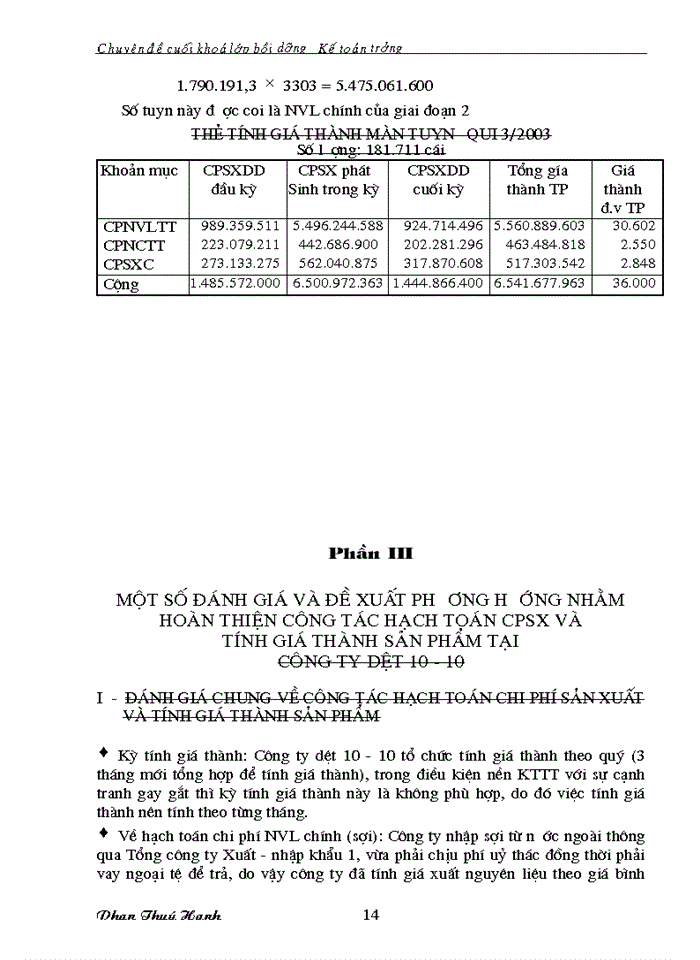 image for page Tổ chức hạch toán chi phí sản xuất và tính giá thành sản phẩm
