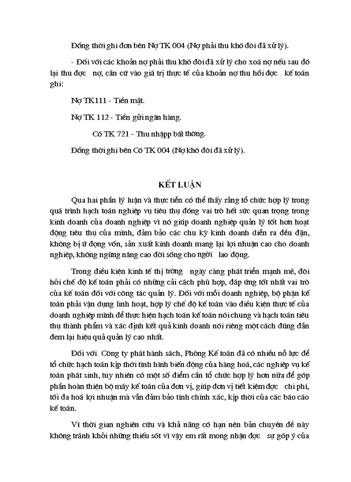 image for page Tổ chức hạch toán tiêu thụ hàng hoá và xác định kết quả hoạt động kinh doanh tại Công ty Phát hành sách Hà Nội