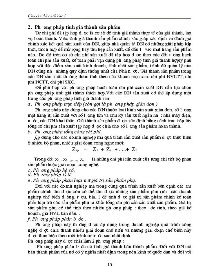 image for page Tổ chức hạch toán chi phí sản xuất và tính giá thành sản phẩm