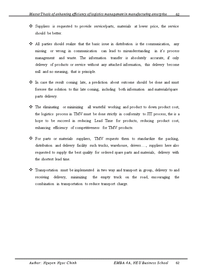image for page Master Thesis of enhancing efficiency of logistics management in manufacturing enterprise