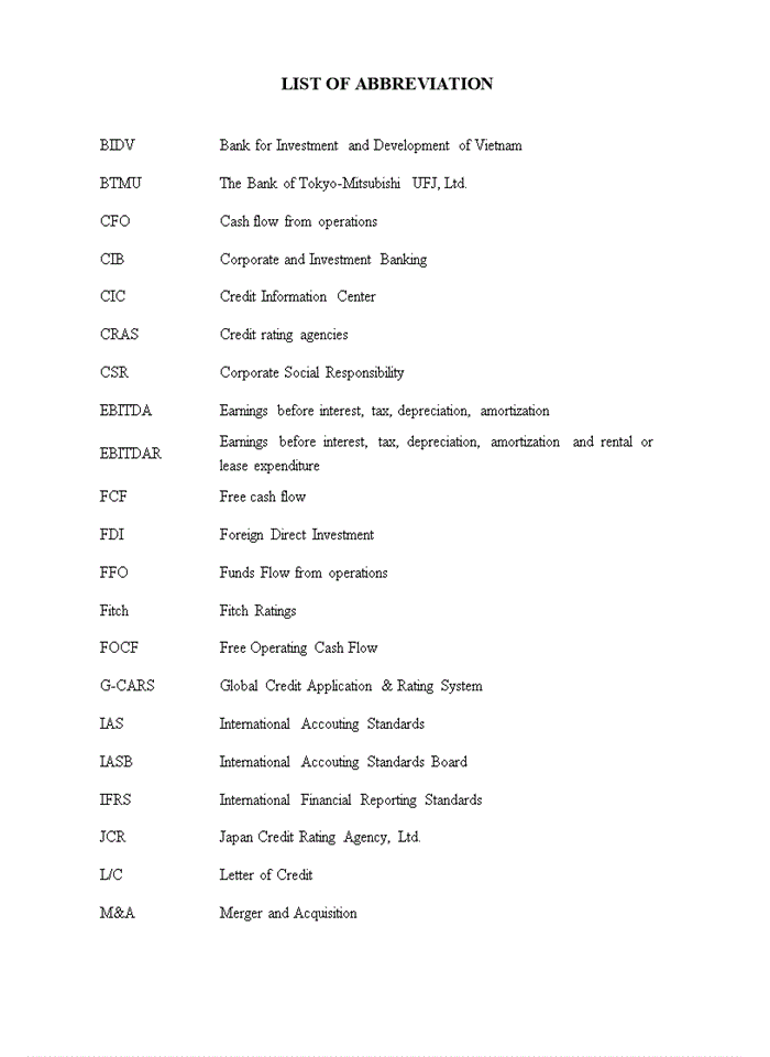 image for page Improving credit rating of the bank of tokyo - mitsubishi ufj for japanese corporates in vietnam