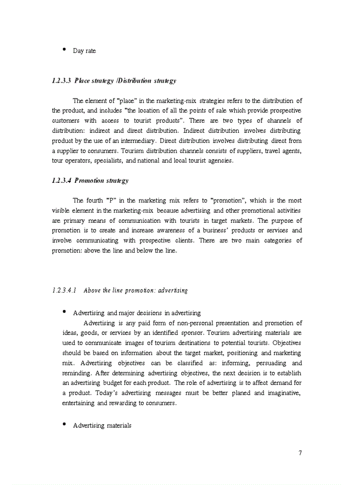 image for page An overview of marketing tourism strategy