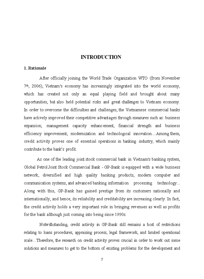 image for page Improving Credit Quality of Global Joint Stock Commercial Bank