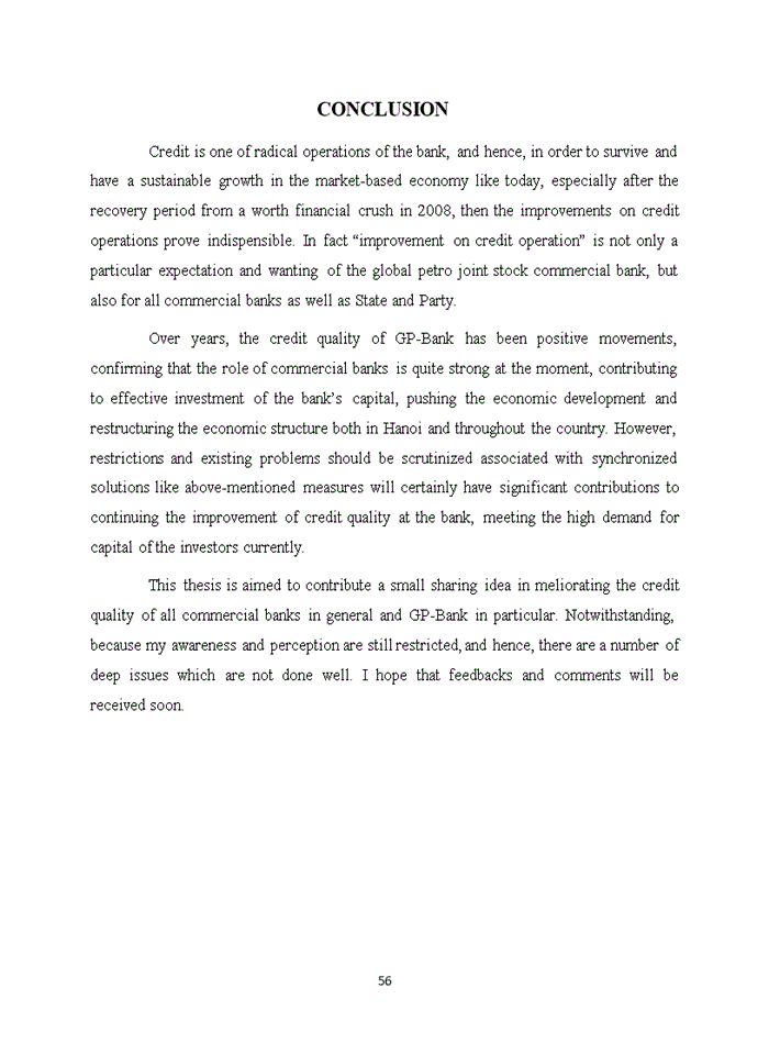 image for page Improving Credit Quality of Global Joint Stock Commercial Bank