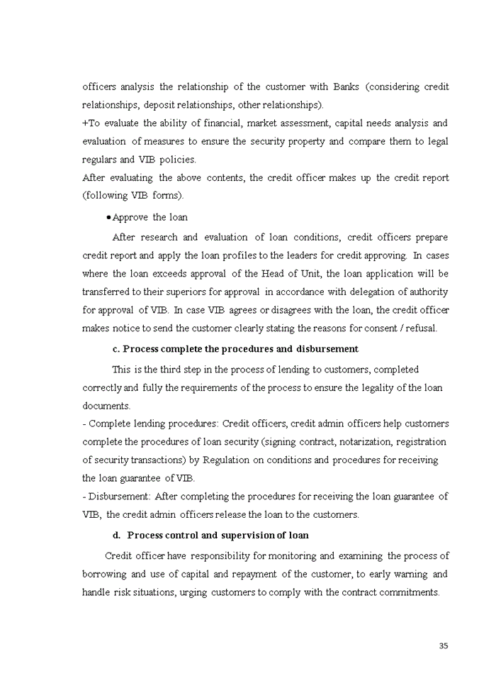 image for page Analysis of failures in implementing credit process at Vietnam International Bank