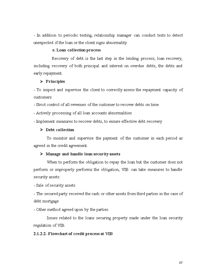 image for page Analysis of failures in implementing credit process at Vietnam International Bank