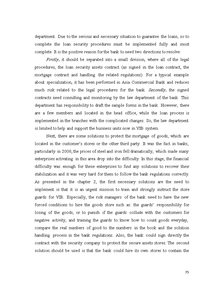 image for page Analysis of failures in implementing credit process at Vietnam International Bank