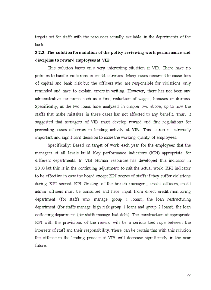 image for page Analysis of failures in implementing credit process at Vietnam International Bank