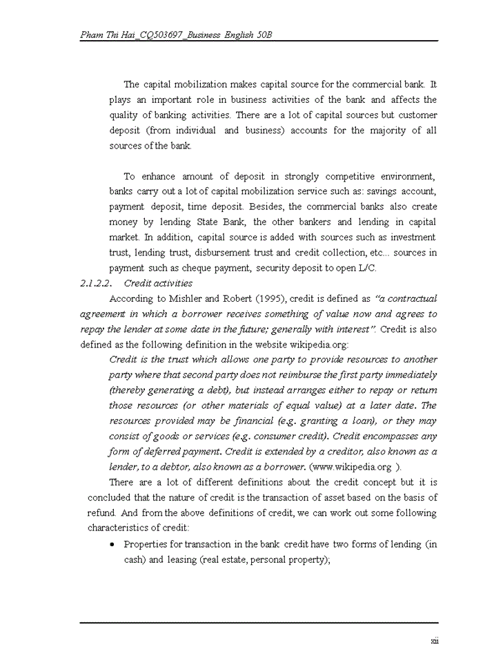 image for page Overview of agribank and agribank, lang ha branch