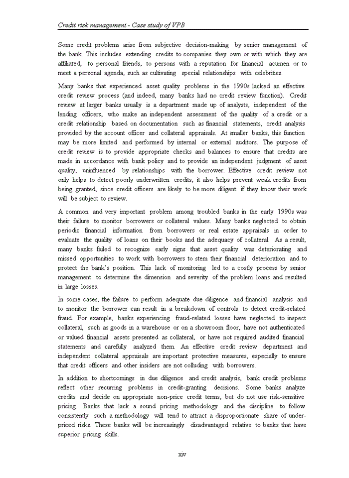 image for page Credit risk management - Case study of VPB