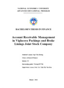 Account Receivable Management in Viglacera Packings and Brake Linings Joint Stock Company