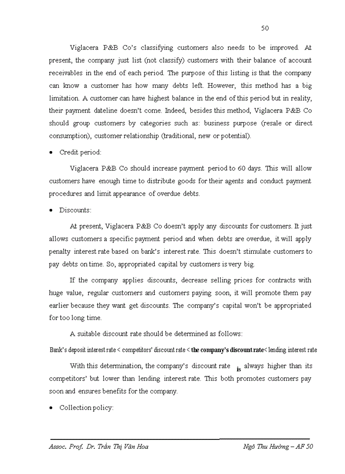 image for page Account Receivable Management in Viglacera Packings and Brake Linings Joint Stock Company