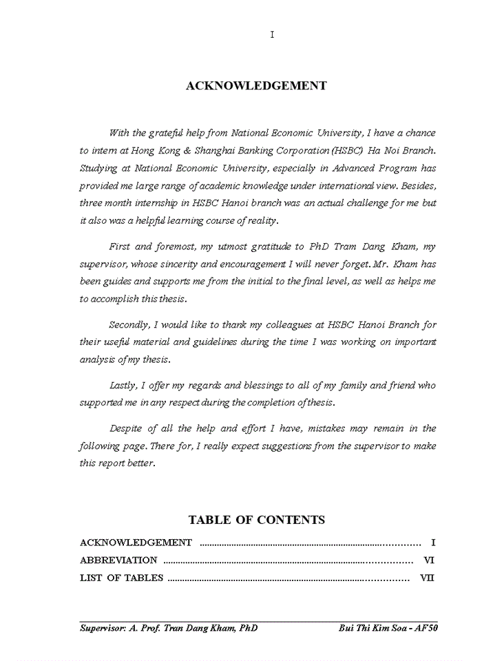 image for page Current situation and solution for the development of personal lending  activity  in HSBC Hanoi branch