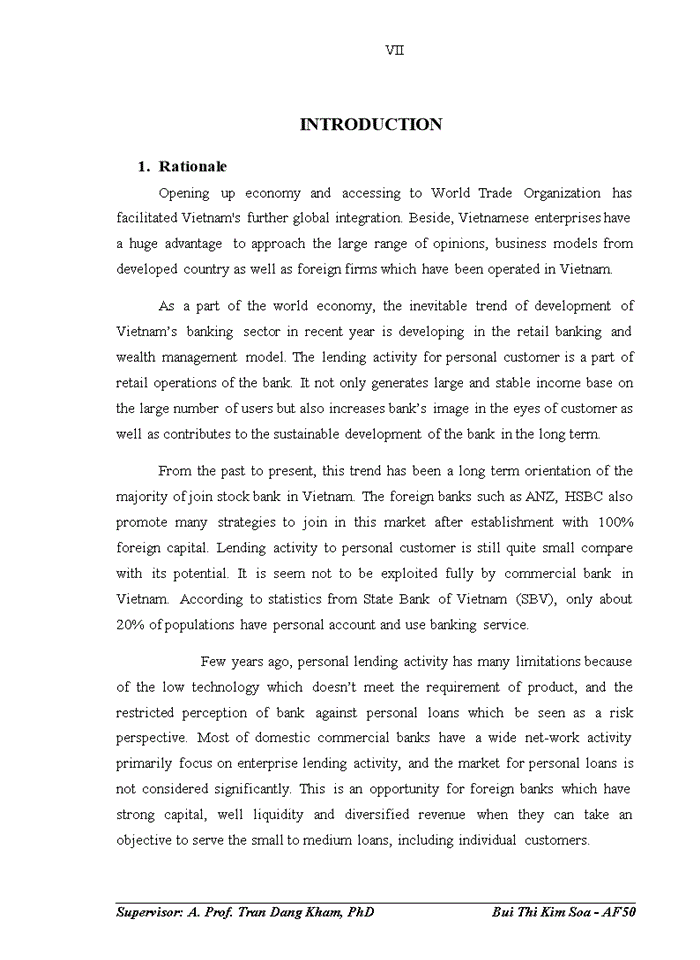 image for page Current situation and solution for the development of personal lending  activity  in HSBC Hanoi branch