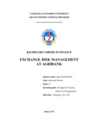 Exchange risk management at agribank