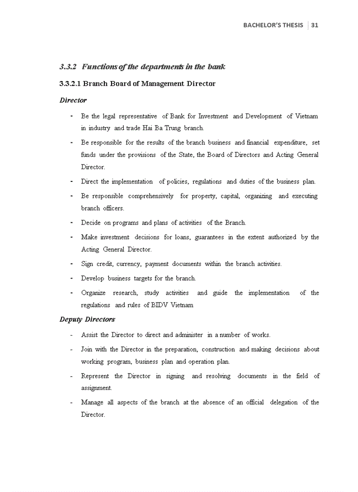 image for page Improve the credit situation in Bank for Investment and Development of Vietnam (BIDV) – Hai Ba Trung Branch