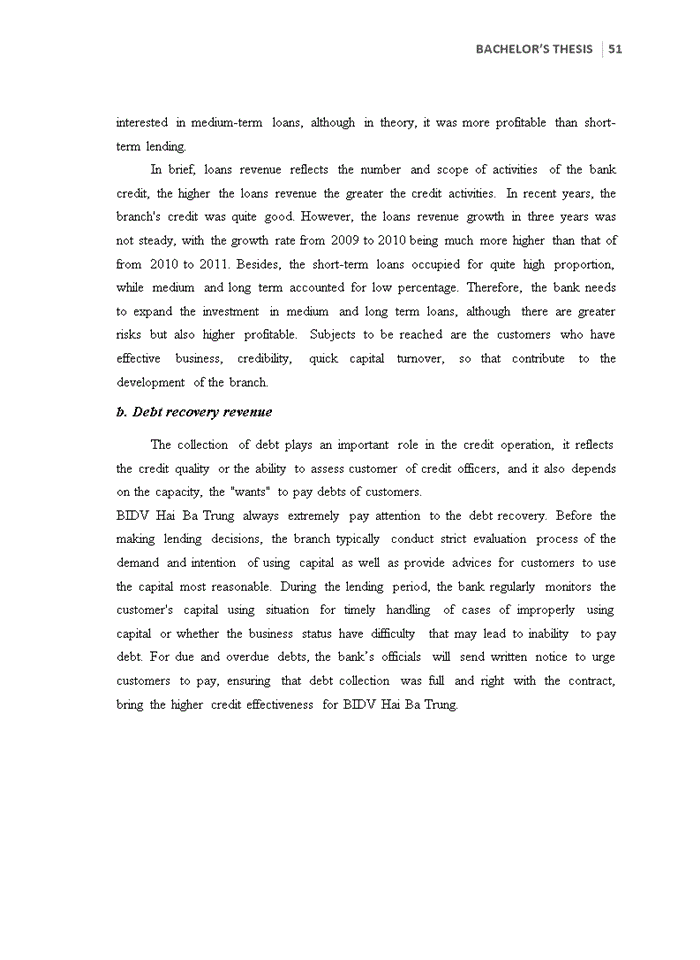 image for page Improve the credit situation in Bank for Investment and Development of Vietnam (BIDV) – Hai Ba Trung Branch