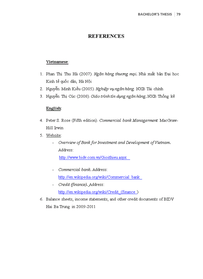 image for page Improve the credit situation in Bank for Investment and Development of Vietnam (BIDV) – Hai Ba Trung Branch